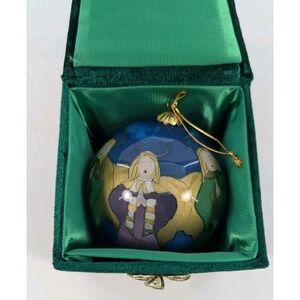 2000 Li Bien Hand Painted Christmas Ornament Pier 1 Angels Singing Praying Large